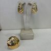 BRINCO GOTA MARTELADO DOURADO - Image 2