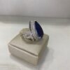 ANEL GOTA ROXO FUSION COM ZIRCONIAS  PRATA 925 ARO 15 - Image 2