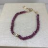 PULSEIRA RUBI OU SAFIRA INDIANA COM GOTINHA ZIRCONIA