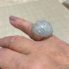 ANEL MEIS ESFERA CRAVEJADA PRATA 925 ARO14 - Image 2